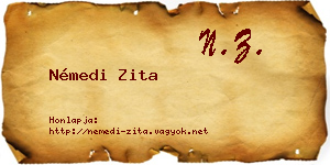 Némedi Zita névjegykártya